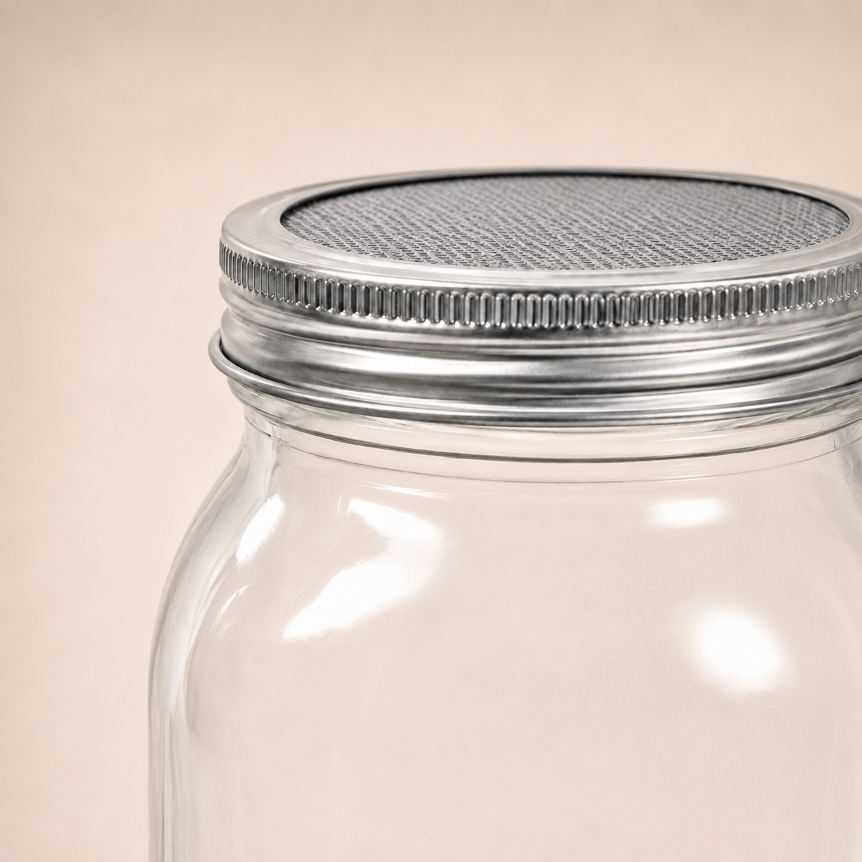 2x 500ml glazen pot